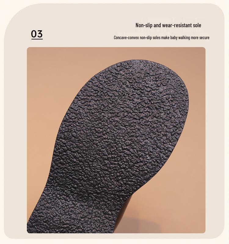 Girls' Knee-High Leather Boots 2025 - Fleece-Lined Autumn/Winter Martin Boots