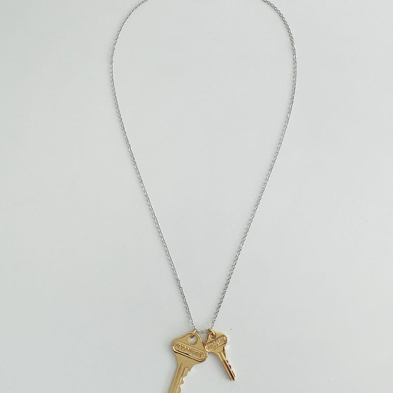 

August Harmony Unroutine Key Necklace / 2color Silver