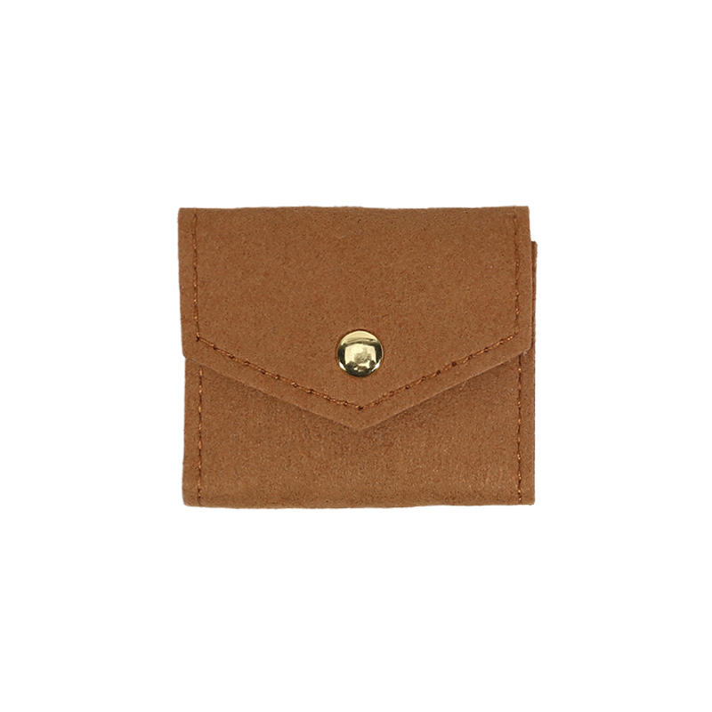 

1pc Mini Jewelry Case Functional Storage Organizer Foldable Jewelry Bags for Rings Earrings Necklaces Packing Pouches Travel светло-коричневого