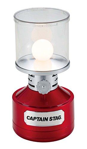Captain Stag (CAPTAIN STAG) Camping Lantern Light, Twin Light, LED Lantern with Stained Glass-Style Sheet, Red, UK-4032