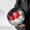 Obstschale aus Edelstahl, nordische, schlichte Obstschale, Haushaltsgeschirr für das Wohnzimmer, kreatives, leichtes, luxuriöses Nussaufbewahrungsbecken,