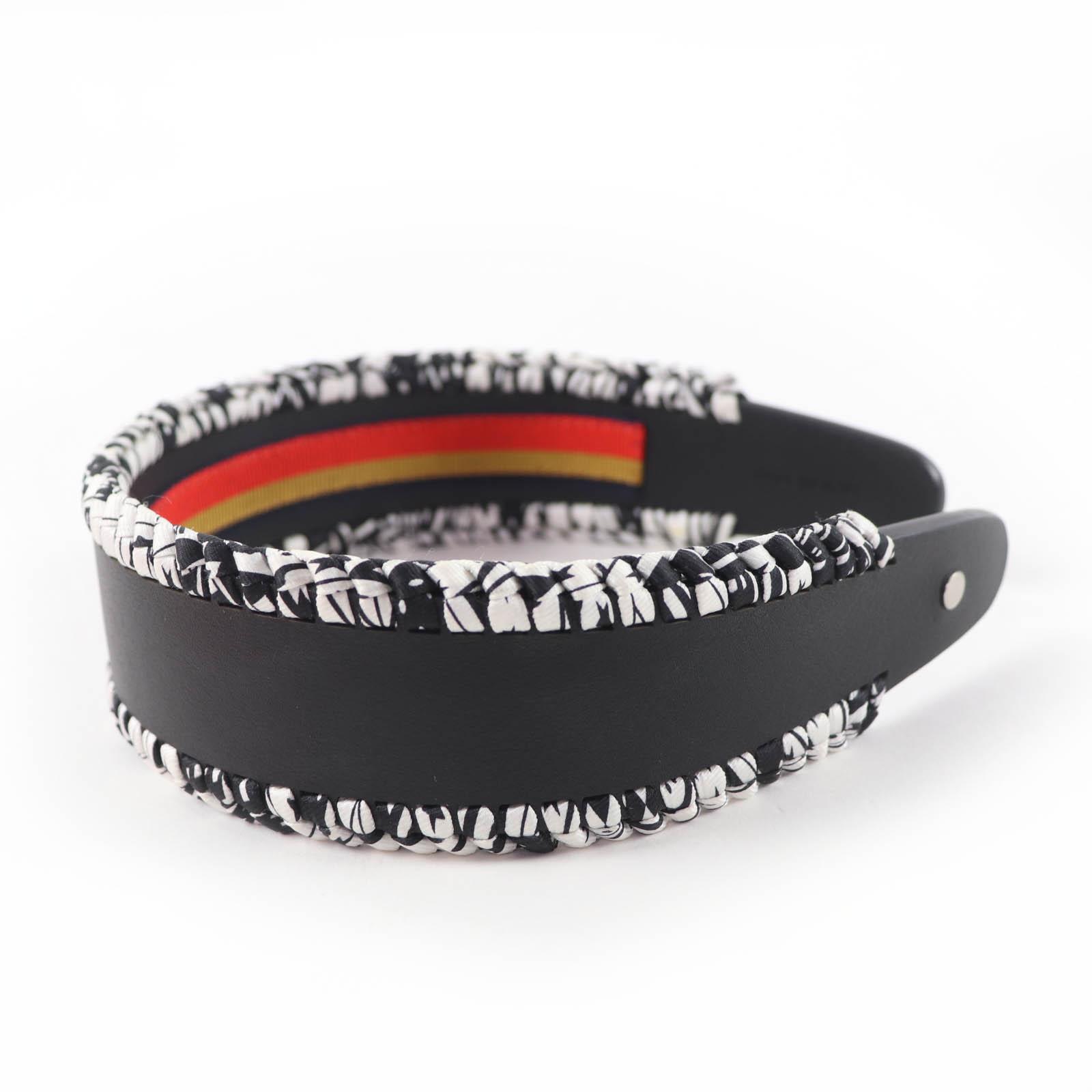 

Great HERMES Katyusha Grace Serie Metal Leather black leather Women Used