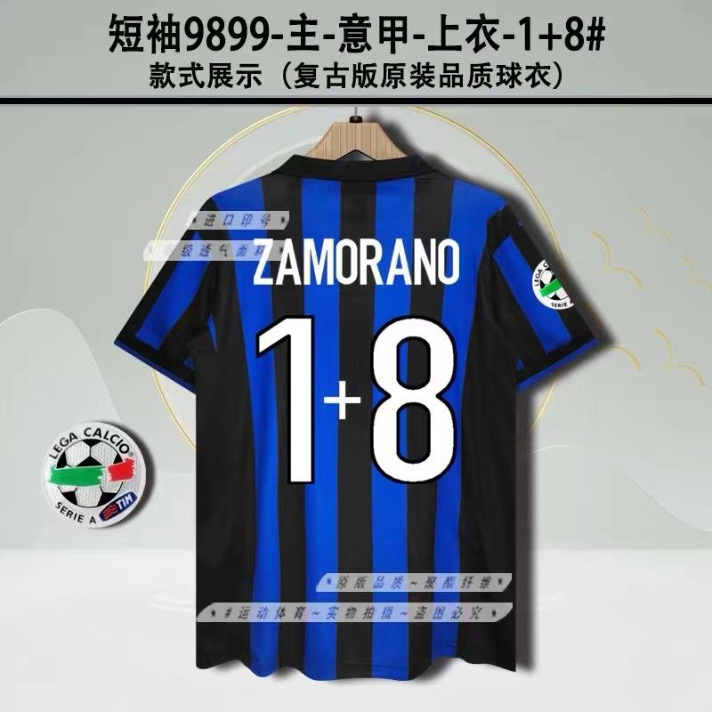 Vintage Jerseys, Football Uniforms, Classic Inter Milan AC Ronaldo Nesta Martinika Kashevqin Jerseys