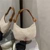 Fashion woven bag women's 2025 new casual straw shoulder bag Mori beach casual tote bag underarm bag
