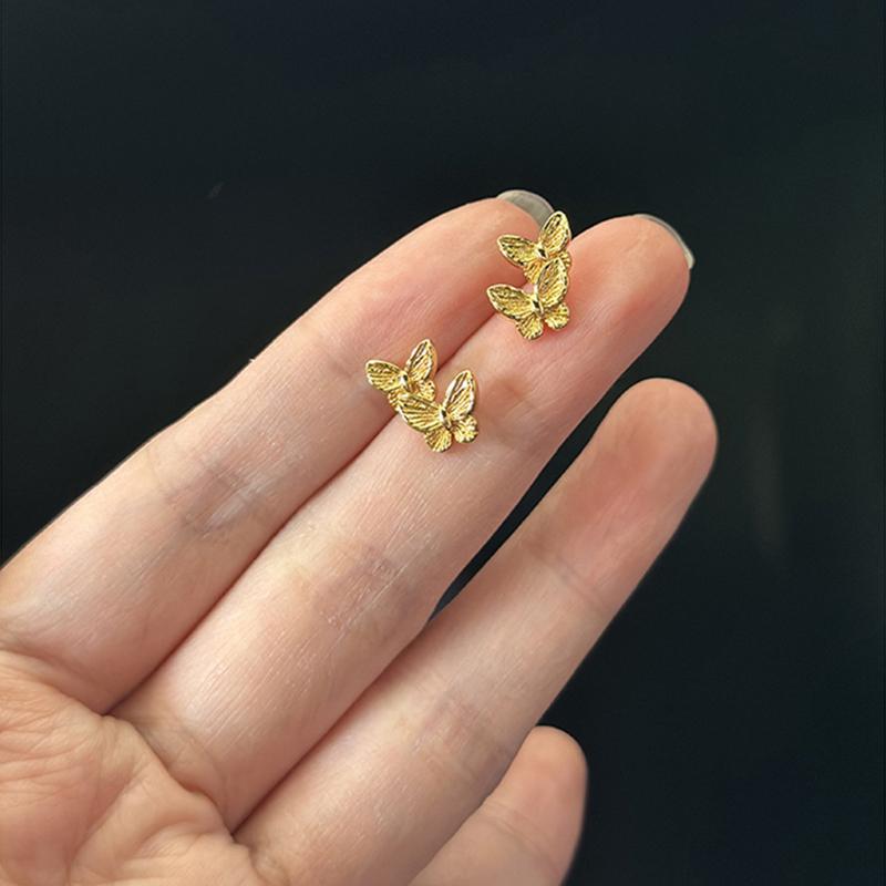 Vintage Elegant Conch Butterfly Stud Earrings For Women Girls Fashion Exquisite Temperament Earrings Jewelry Accessories Gifts