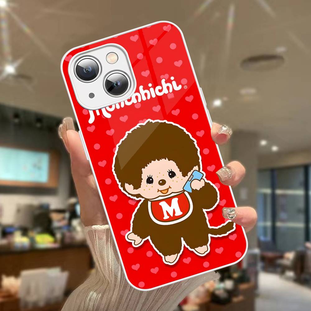 Cute M-monchhichis-s Tempered Glass For Iphone 14 13 12 11 Pro Mini XS MAX 14Plus X XS XR Cover