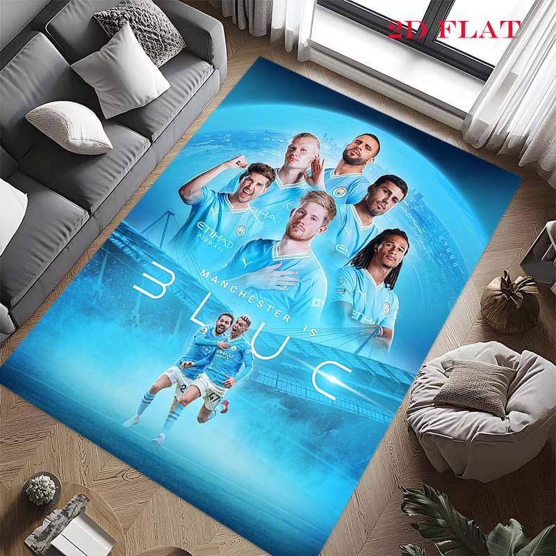 The Blues Team Carpet Rug for Living Room Bedroom Home Sofa Decoration,Kids Play Nonslip Floor Mat