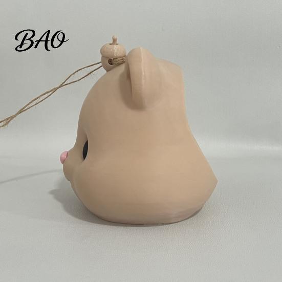 Durable Squirrel Food Holder Mouse Head Feeder, Funny Animal Face Outdoor Weather Resistant Nut Feeder Hanging Wildlife Feeding Station for