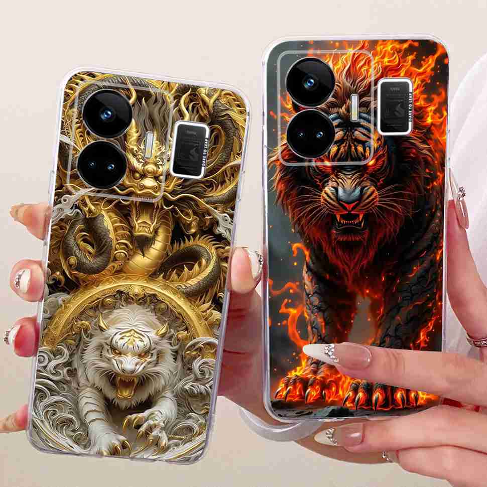 For Realme GT Neo5 RMX3706 Case Fashion Painted Flowers Silicone Cover For Oppo Realme GTNeo5 GTNeo 5 Phone Cases