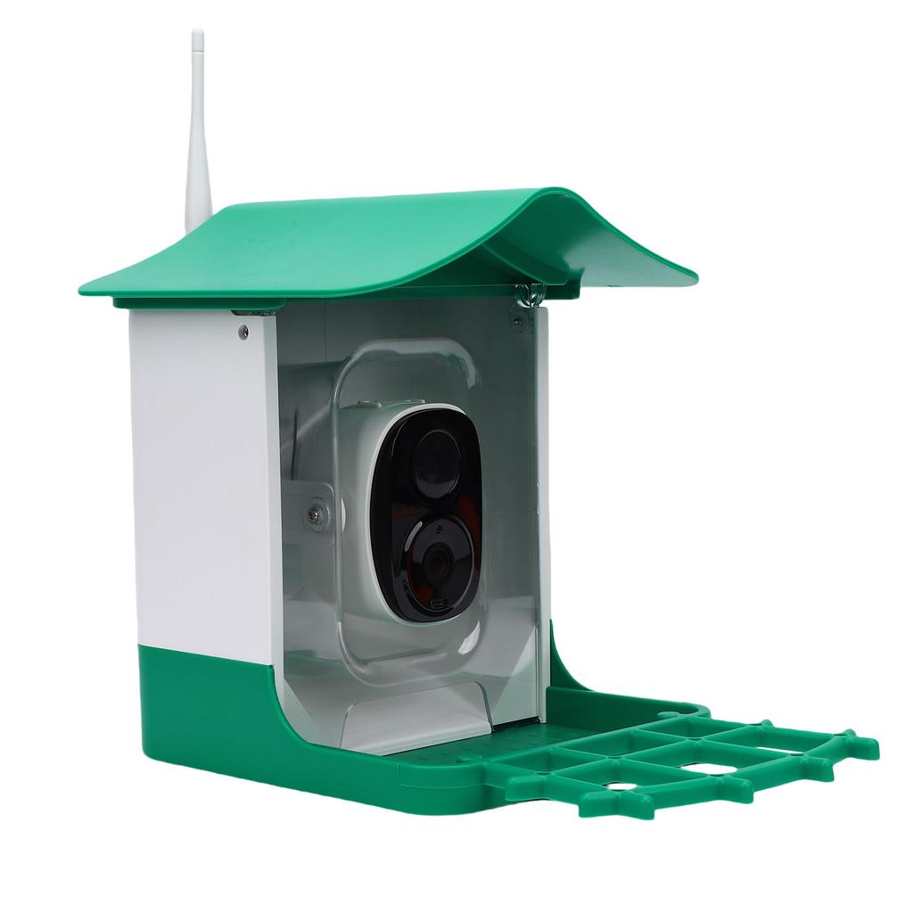 Solar Smart Bird Feeder Smart Bird Feeder with Camera Solar Panel HD Video Birds House Weatherproof for Effortless Bird Watching