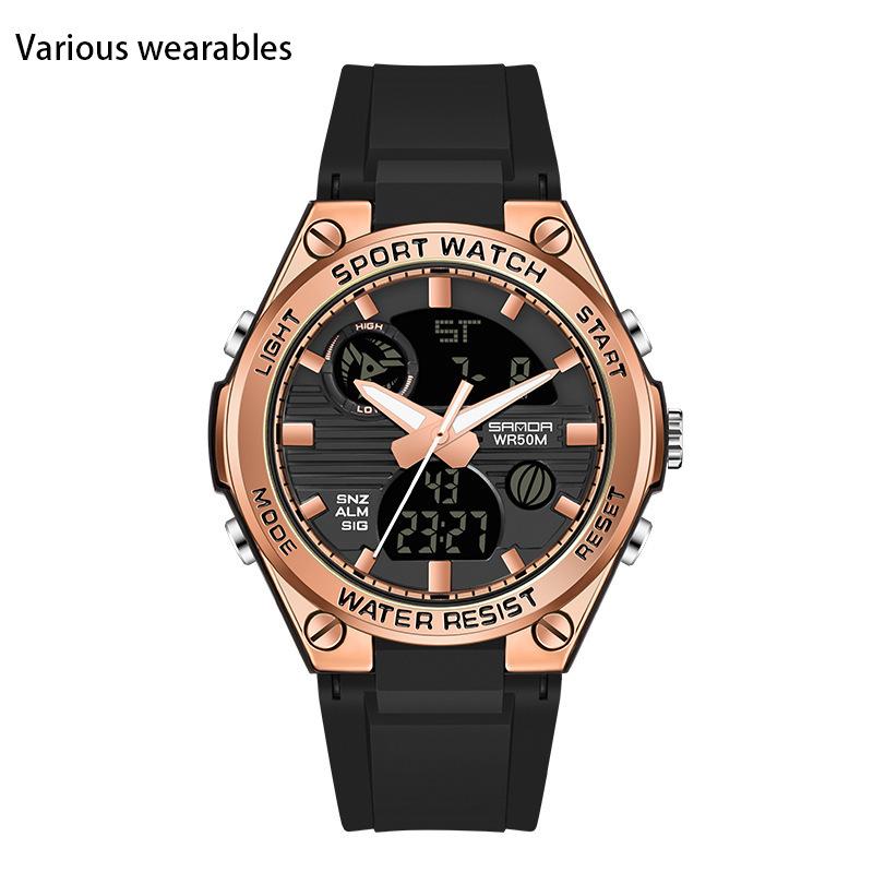 New Harajuku Style Skull Waterproof Men's Electronic Multi-Function Electronic Watch Outdoor Sports Men's Watch