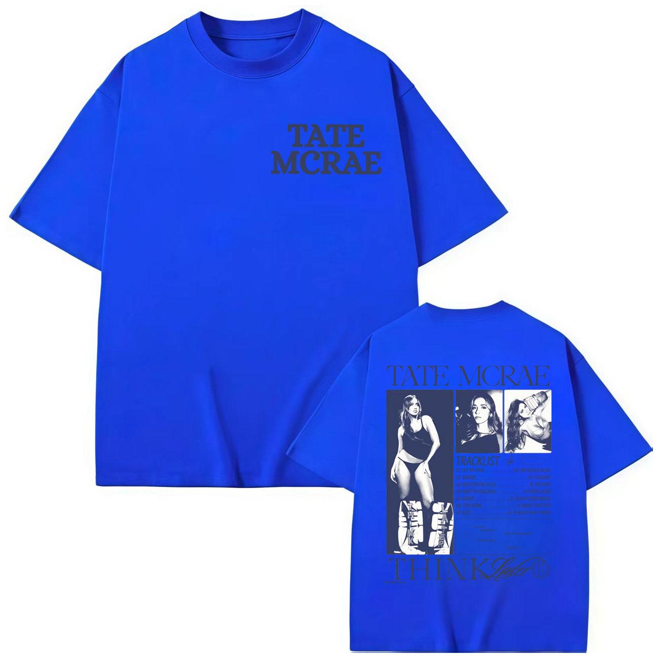 

Singer Tate McRae Merch T-shirt Men s Women s Vintage Aesthetic Short Sleeve T-shirts Fashion Casual Oversized T Shirts 2XL