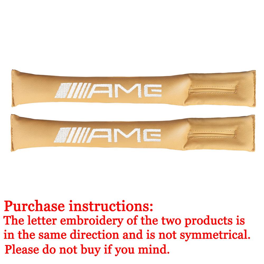 

2PCS Car Seat Gap Filler Soft Padding Leather Leak Pad Plug Spacer For Mercedes Benz AMG E C M R S Class W176 W204 W212 GLC CLA 2PCS