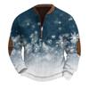 Mens Christmas Sweater Zip Up Sweatshirts Vintage Knit Graphic Sweatshirt Xmas Stand Collar Pullover
