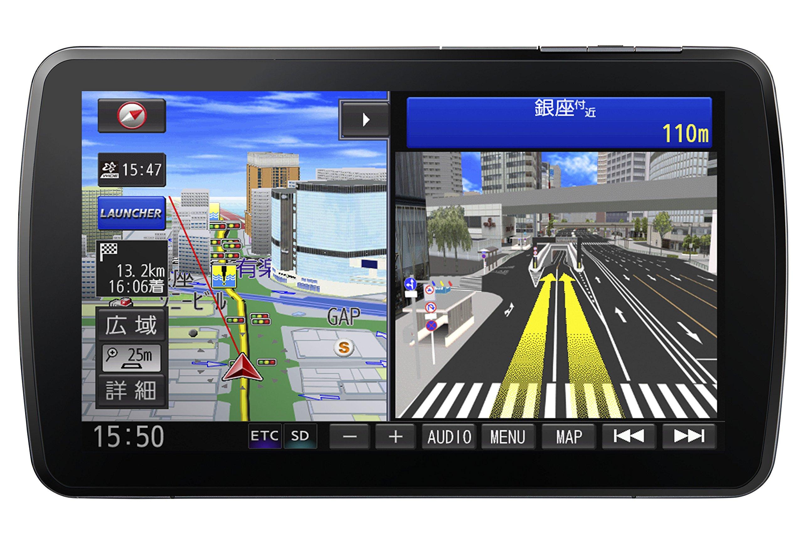 

Panasonic Car Navigation Strada Equipped with Free Map Update Full 9 Type CN-F1XD Blu-ray Seg/VICS WIDE/SD/CD/DVD/USB/Bluetooth CN-F1XD синій