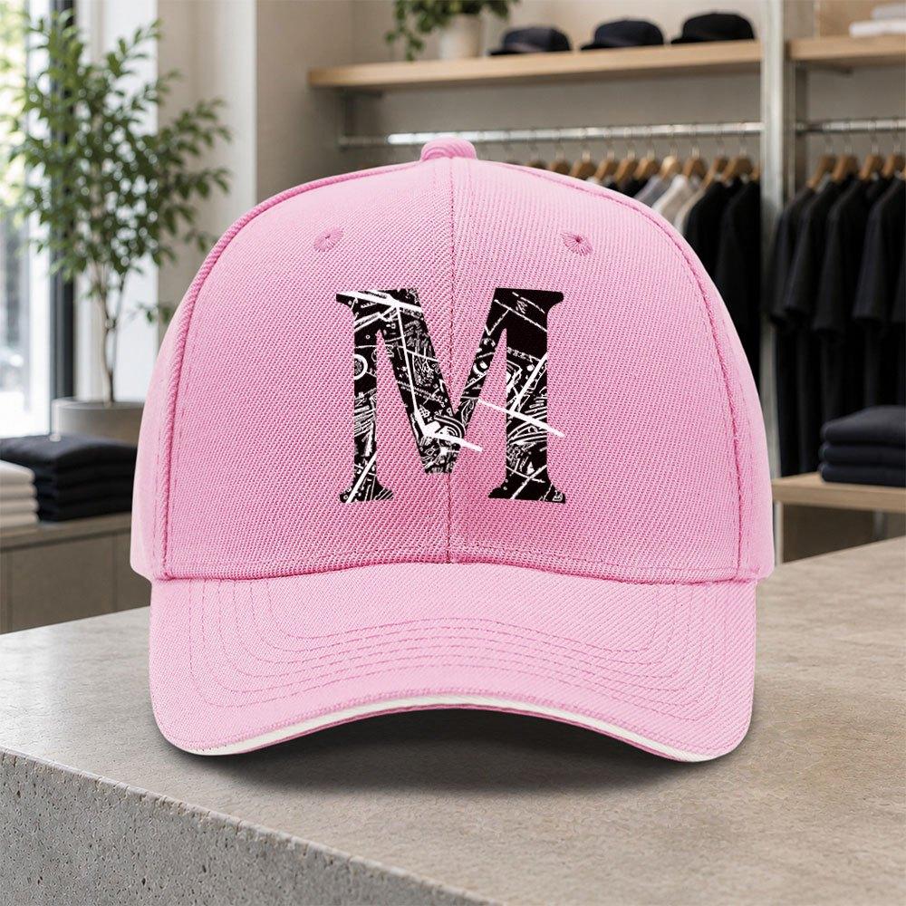 M Graffiti Baseball Cap For Men Lightweight Adjustable Duckbill Hat With Mthemed Design For Weddings Parties Birthdays