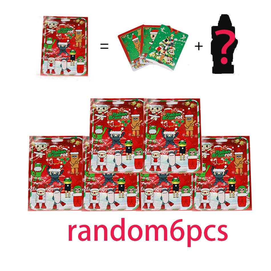 Italian Brainrot Tung Sahur Doll Toy Tralalero Tralala Doll Bombardino Crocodilo Shimpanzini Bananini Blind Box Card