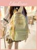 Girls School Backpack With Butterfly Pattern And Embroidery For Teen School Use