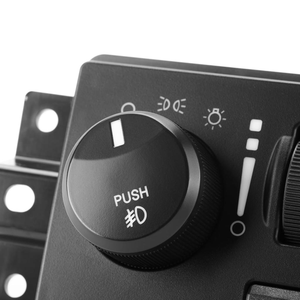 Headlight Switch Control For 2006-2009 Dodge Ram 1500 2500 3500, 2005-2010 Dodge Dakota, 2007-2009 Dodge Durango Fog Light Switch Headlamp Cargo Lamp