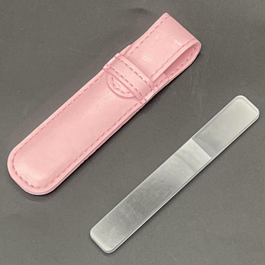 Square Round Glass Nano Nail File & Polishing Buffer - Shiny Nail Art Tool