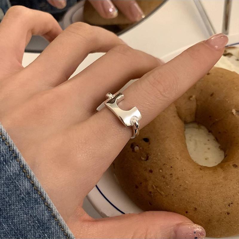 Fashionable Korean Inspired U Shaped Ring For Women Unique And Accessory Versatile