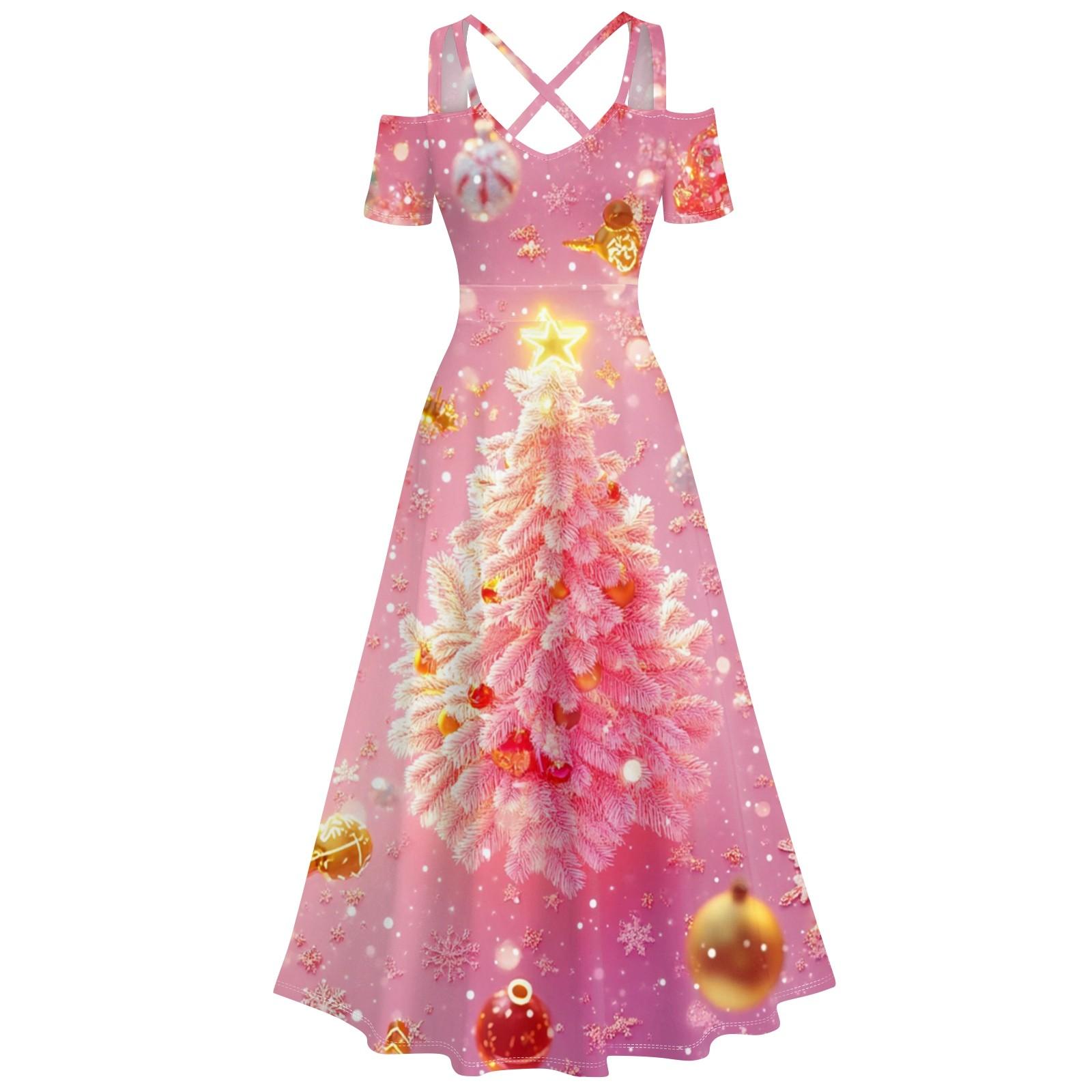 

Жіноча повсякденна та модна сексуальна ретро-сукня на підтяжках з великим розмахом L рожевий