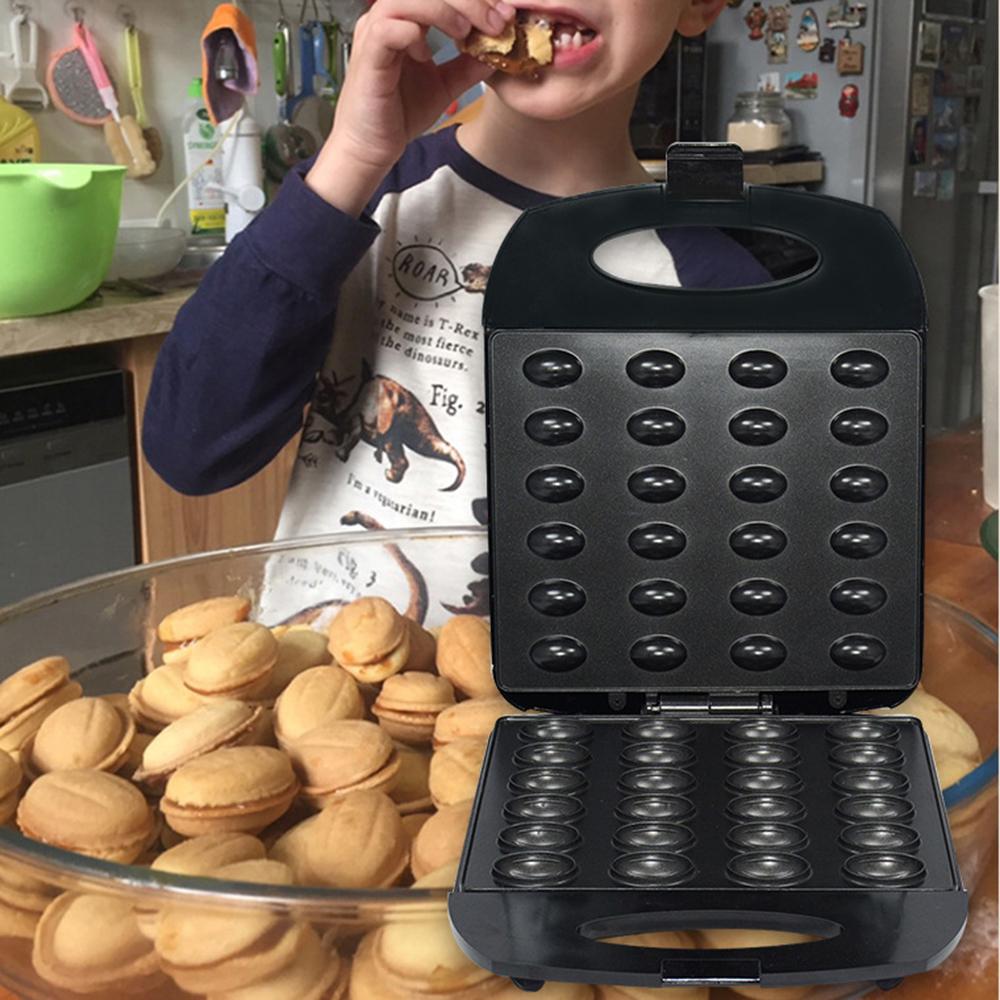 1400W Domowa Elektryczna Maszyna do Orzechów Gofrownica Dwustronne Ogrzewanie Patelnia Śniadaniówka Maszyna do Ciast Kanapkowych Maszyna do Pieczenia