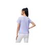 Li Ning Fitness Series Solid Color Sports Short Sleeve T-Shirt Women Tops Light-Blue ATST580-2