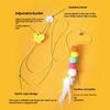 Interactive Elastic Funny Stick Kitten Toy Feather Bell Hanging Swing Kitten Teasing Accessories Long Rope Cat Supplies Pet