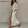 Fashion New Women's Top + Satin Dress Set for Office Wear