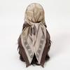 Luxury 90x90cm Square Scarf for Women Silk Feeling Shawl Satin Hijab Fashion Wraps Hair Bands Ribbon Headband Female Bandana