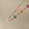 Flower Bead Bracelets Necklace Sweet Cute Choker Necklace Stackable Bangle