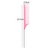 1pc Professional Pointed Tail Hair Comb Salon Cut Comb Styling Stainless Steel Spiked Salon Hair Care Hairdresser Styling Tool