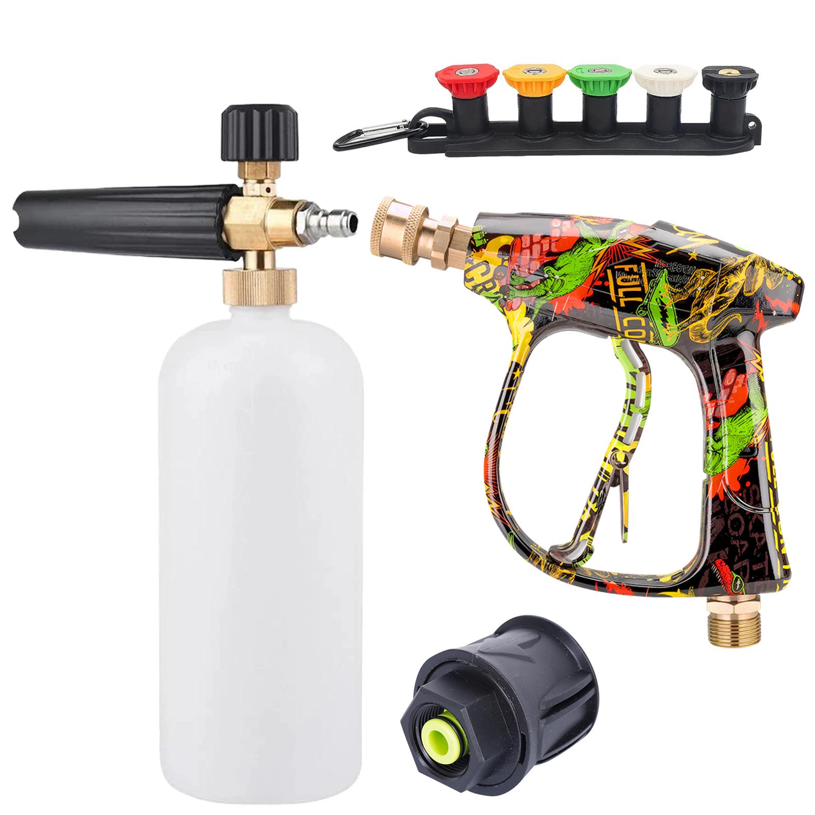 

Car Wash Pressure Washer Gun with Foam Cannon and Nilfisk/Bosch Adapter