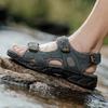 Classics Style Men Sandals Outdoor Walking Summer Shoes Anti-Slippery Beach Shoes Men Comfortable Soft Leather Sandals