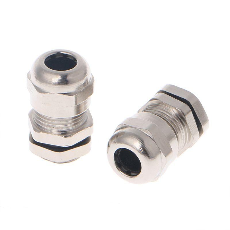 3 PCS Stainless Steel Cable Gland Waterproof Adjustable Locknut Wire Protectors