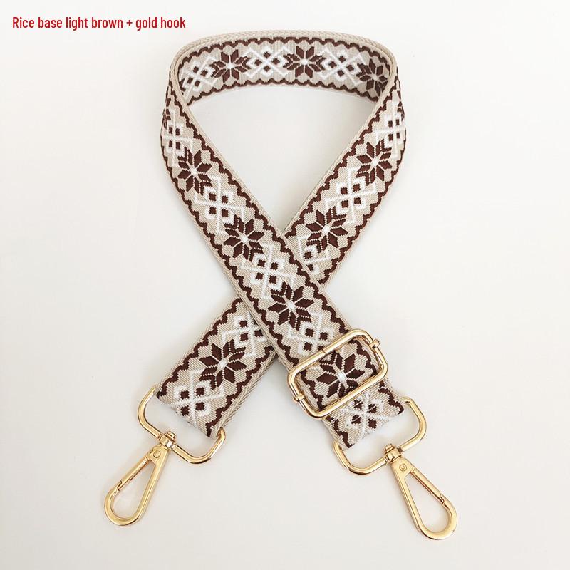 3.8cm Wide Diamond Jacquard Crossbody Strap for Bags and Backpacks.