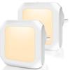 EU US UK Stecker Nachtlicht für Kinderzimmer Automatischer Dämmerung bis Morgengrauen Sensor LED Nachtlampe Dimmbar Warmweiß Kabellose Schrankleuchte
