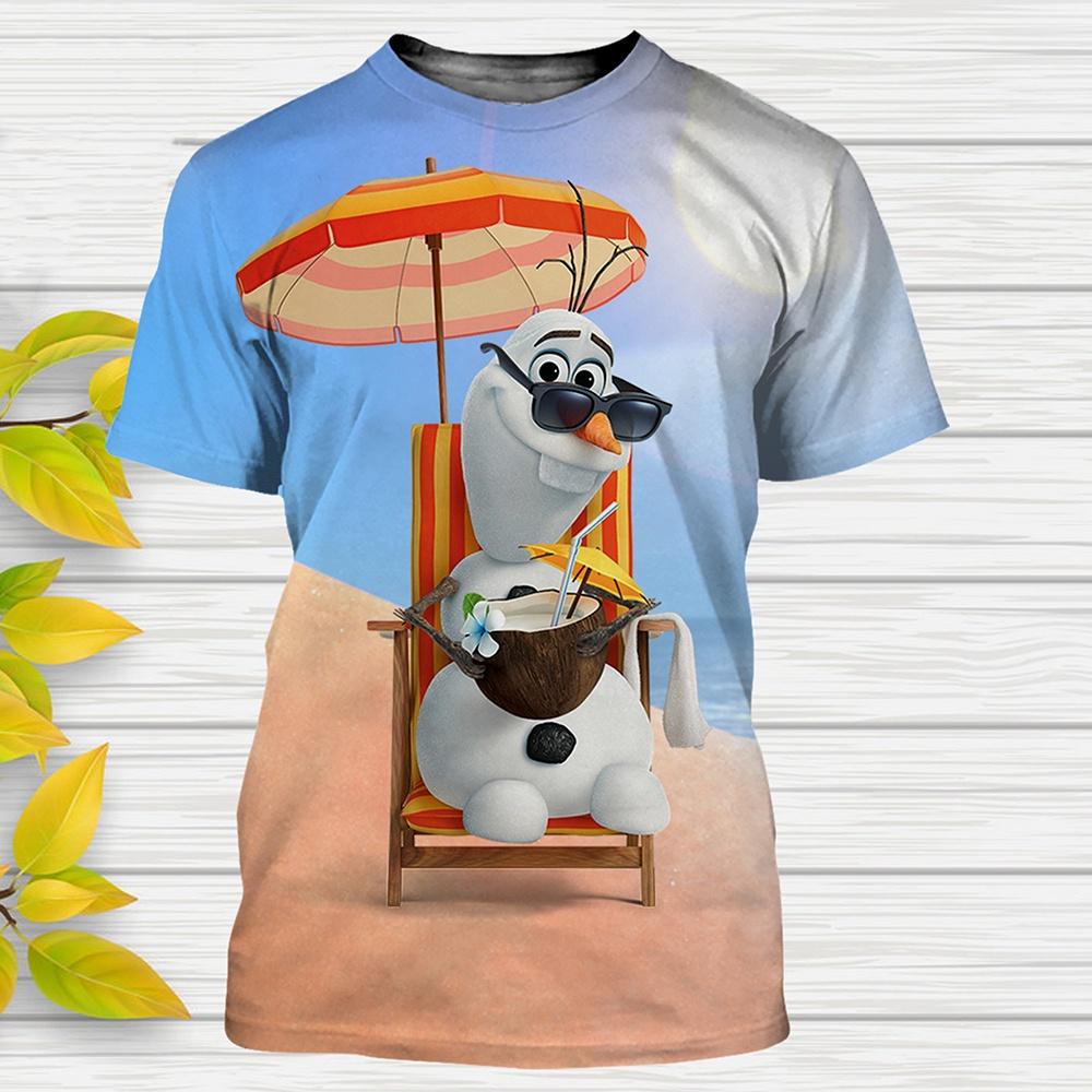 

Funny Man T-Shirts Cartoon Anime Olaf 3D Print Streetwear Men Fashion T Shirt Tees Tops 8XL
