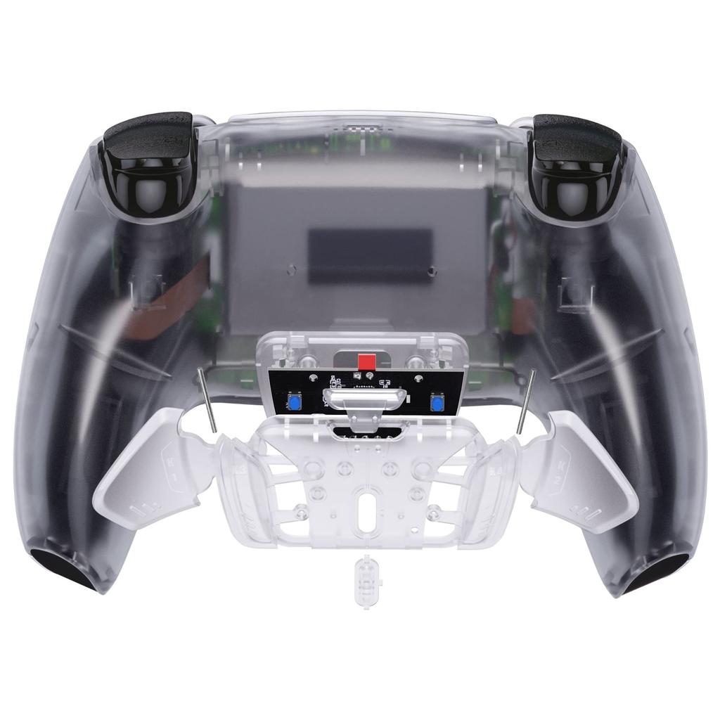 not a Clear plastic RISE4 V3 back remap kit for eXtremeRate ps5 controller upgrade board for ps5 controller back shell with rubber grip 4 back buttons