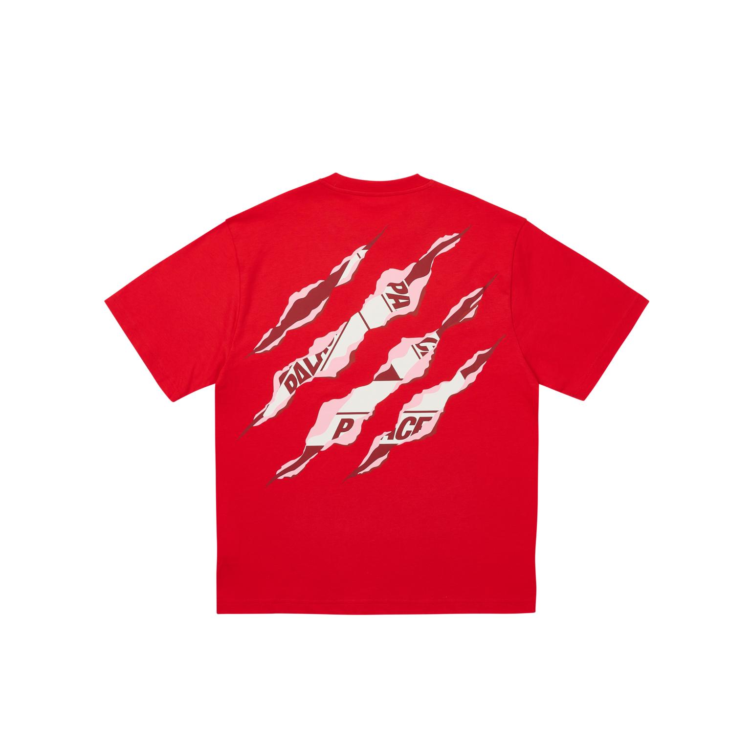 

Palace Рваная футболка Tri, самый настоящий красный, унисекс, топы P28TS023 L