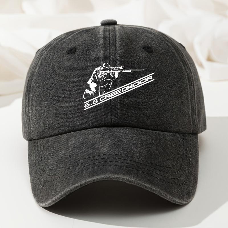 Adjustable Trucker Baseball Cap Retro Washed Sports Outdoor Cap Breathable Casual Hat чёрный