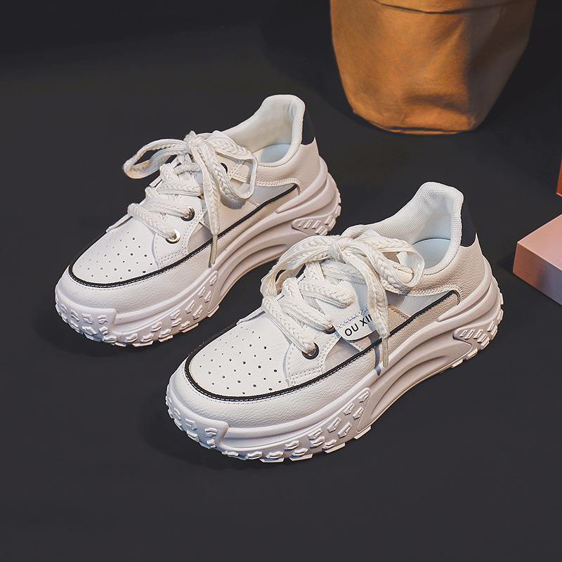 

Кроссовки женские новые туфли женские летние полые дышащие белые туфли универсальные туфли для папы на платформе модные 35 белый