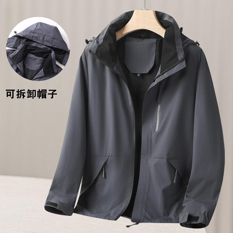 Jacket Men's Spring and Autumn Jacket Middle-aged Dad's Outdoor Thin Jacket Windproof Clothes Elderly Mountaineering Suit