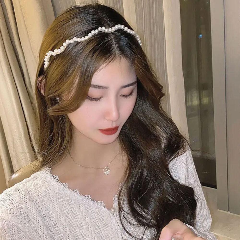 Alloy Pearl Hairband Versatile Headpiece High Quality Hair Hoops