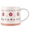 Kubek Porcelanowy do Kawy Herbaty Ziół Napojów Zimowy Świąteczny 380 ml