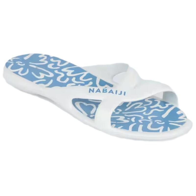 Decathlon Slap 500 - Ondu Comfortable and Simple Pool Non-Slip Quick Dry Slippers Women's Blue
