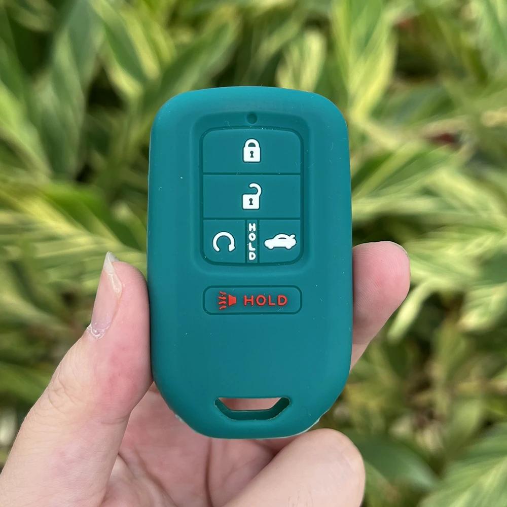 Silicone Car Key Case Holder Shell Soft Remote Cover Protector for Honda Accord Civic Pilot Fit Smart Key Chain Accessories