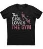 This Girl Loves The Gym Weight Lifter Mens Short Sleeve New Cotton Black T-shirt