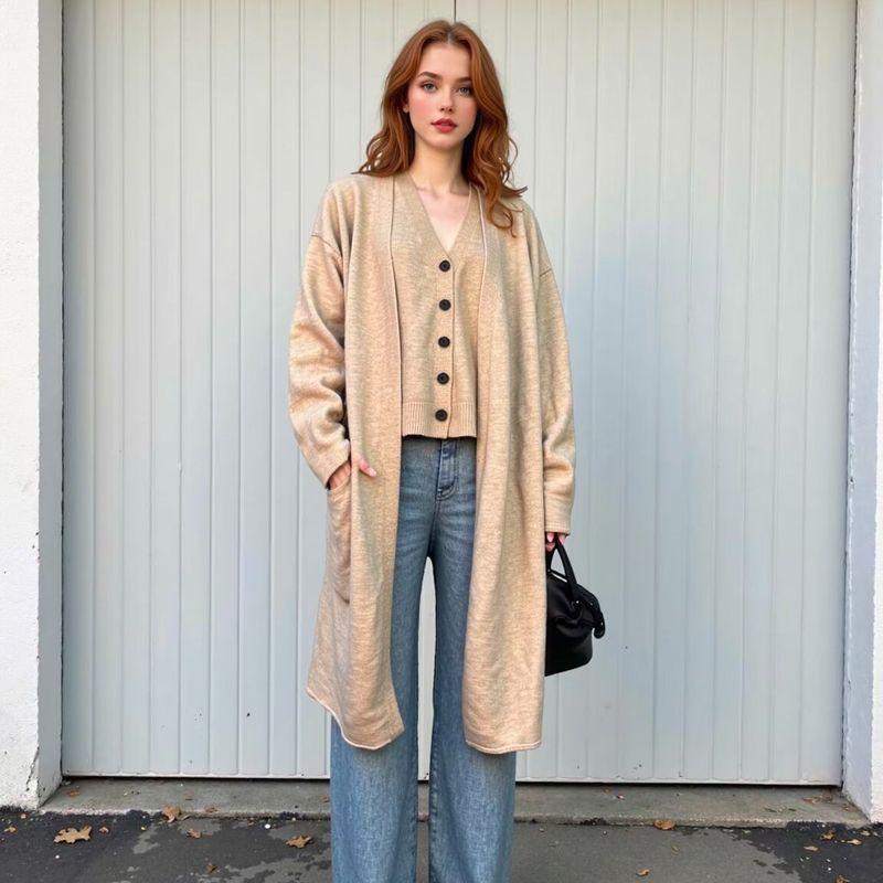 Za Autumn and Winter New Arrivals Women's Clothing Zr European and American Style Fashionable Versatile Vest Pants Cardigan Three-Piece Sweater Set